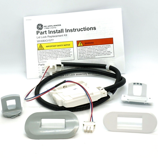 OEM GE Hotpoint WH08X32697 Lid Lock Service Kit For GTW2 GTW3 GTW4 GTW5 HTW2