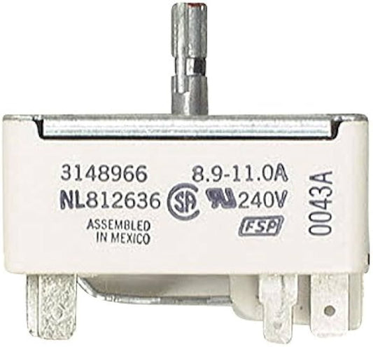 Authentic Whirlpool Burner Infinite Switch WP3148966 3148966