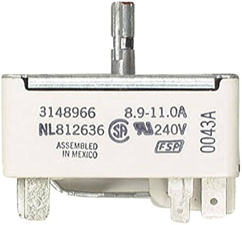 Authentic Whirlpool Burner Infinite Switch WP3148966 3148966