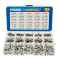 200pcs Fast Blow Glass Fuse Assortment Kit 5x20mm 6x30mm 1A-20A 250V Set