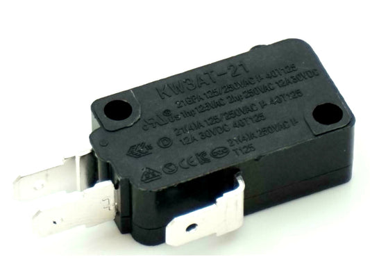 Microwave Universal Door Switch 28QBP0491 3 Wire, 3/16" Male Terminals, 21 Amp