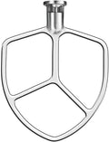 Stainless Steel Flat Beater for KitchenAid 5QT 6QT Mixer K5 K5SS KP26 Heavy Duty