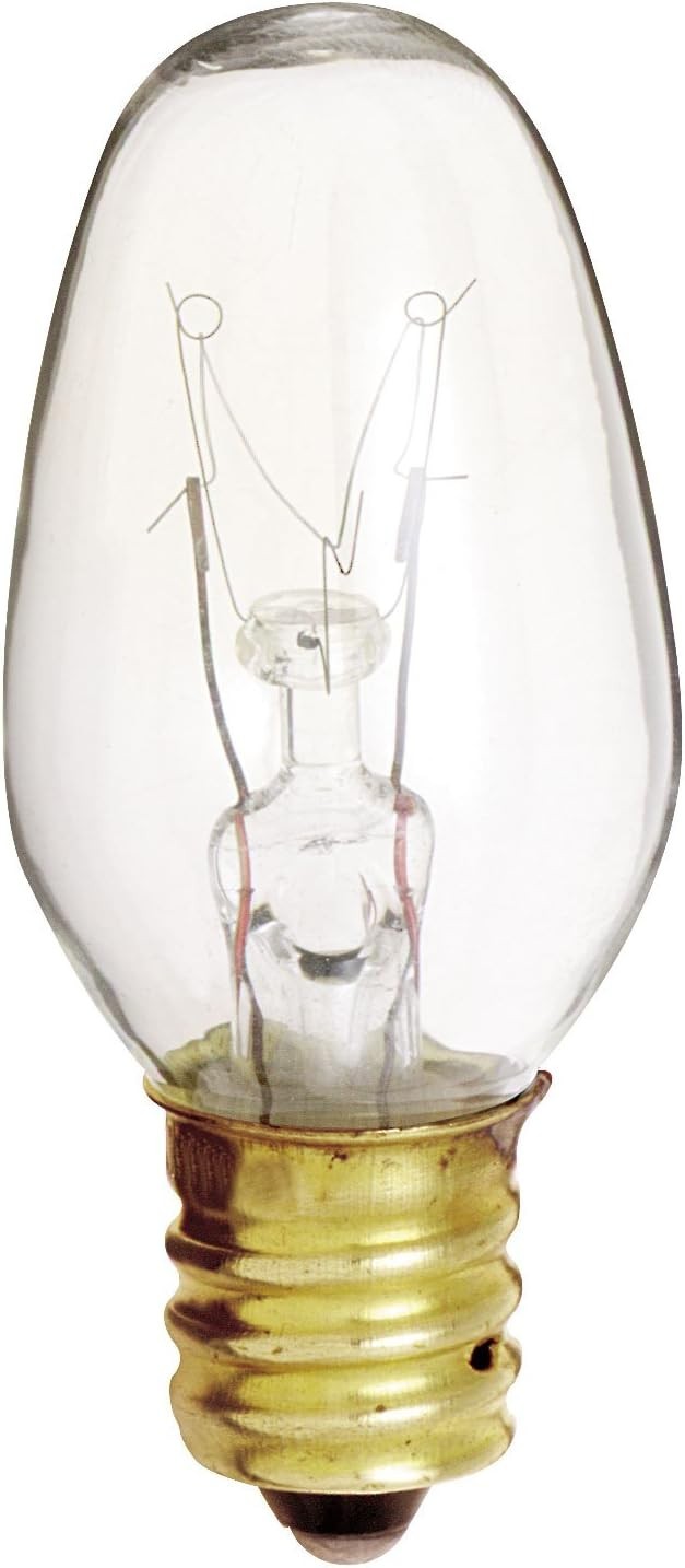 Appliance Bulb -7 watt, C7, Clear, Candelabra 7C7 ER7C7