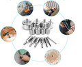 15 Pcs Diamond Hole Saw Drill Bit Set Kit, Cutting 0.23 Inch - 2 Inc 6mm - 50mm