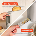 2 Slice Slim Toaster Long Slot 6 Shade Settings Auto Shutoff Oatmilk