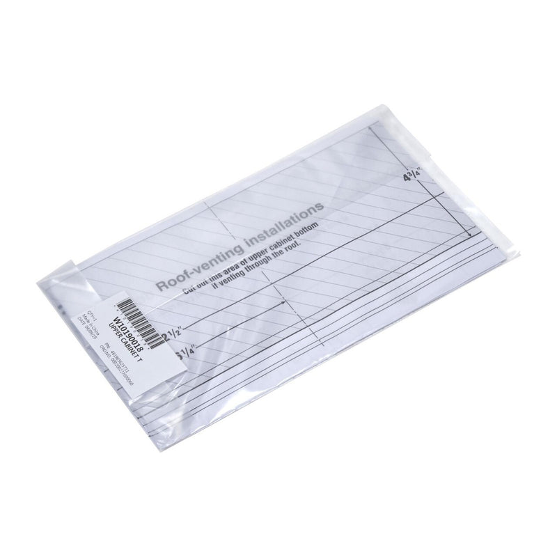 ✅OEM Whirlpool W10190018 Installation Template WPW10190018