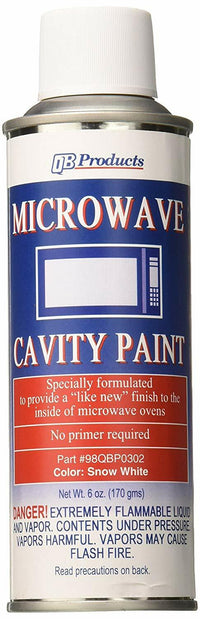 Microwave Cavity Spray Paint 98QBP0302 Snow/Bright White 6oz