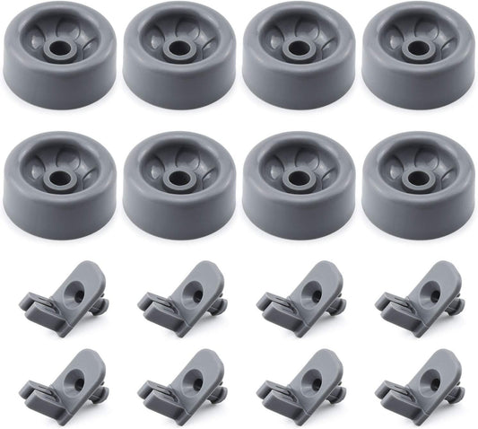 ( 8 Pack ) Lower Rack Kit Compatible with GE Dishwasher WD12X10277 WD35X21041