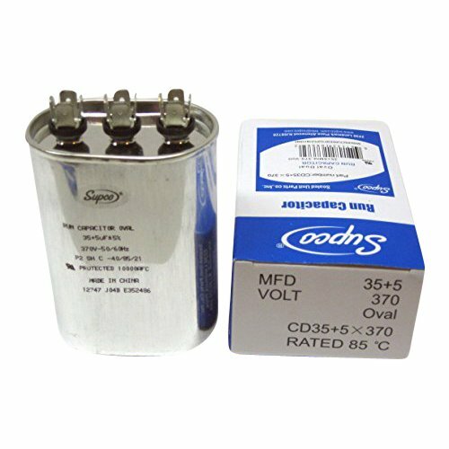 Supco CD35+5X370 Dual Run Capacitor Oval 35 + 5 Mfd. 370 Volt