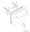 OEM GE Refrigerator Freezer Door Handle WR12X34310 GFE24JSK GYE18JMLPFES