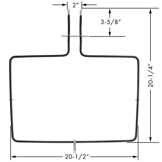 Range Bake Element Unit for Whirlpool W10779716 AP5970727 PS11703285