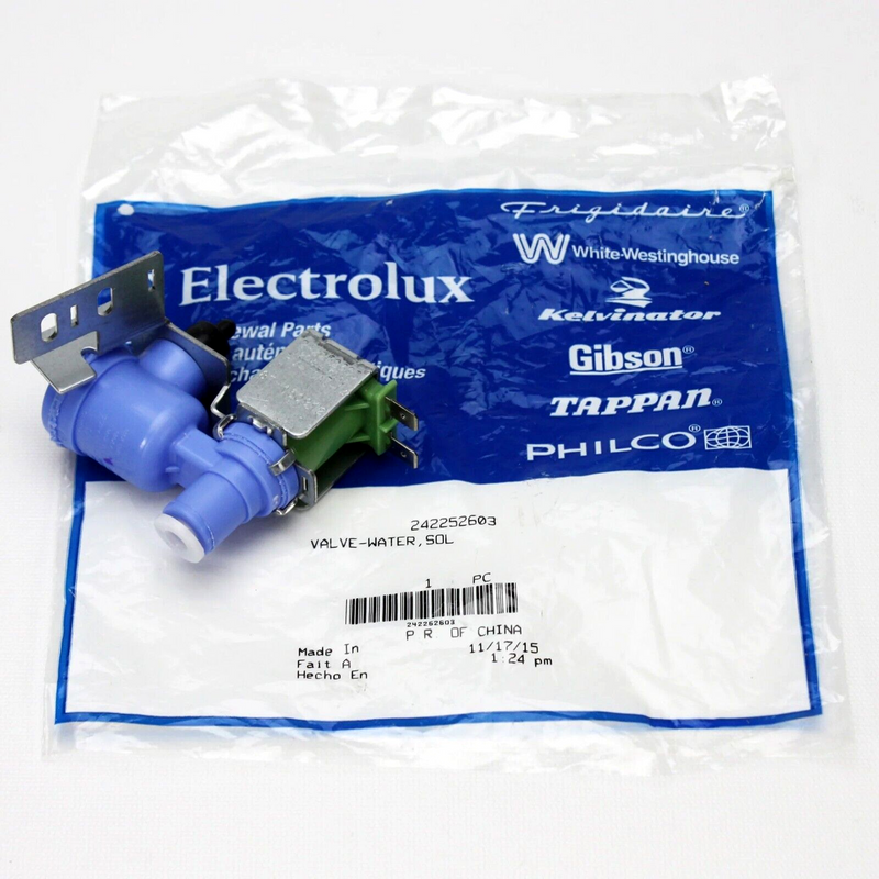 ✅OEM Frigidaire 241803701 Dishwasher Water Inlet Valve 242252603
