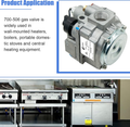 700-506 Gas Valve, Fast Opening, 200000 BTU/H, Combination Gas Valve, Inlet Filt
