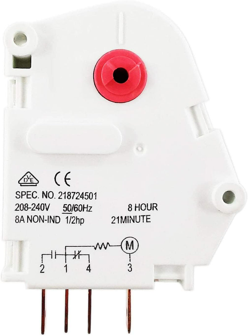 Frigidaire Refrigerator Defrost Timer AP2592953 PS428556 218724501 8HR 21M