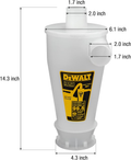 Dust Separator with 6 Gallon Poly Tank, 99.5% Efficiency Cyclone Dust Collector,