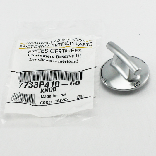✅OEM Whirlpool 7733P410-60 74007733 Cooktop Knob