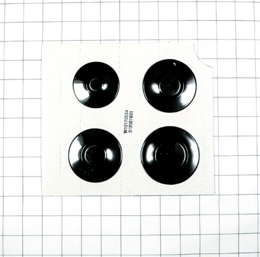 Authentic Whirlpool Burner Cap Set WPW10170554
