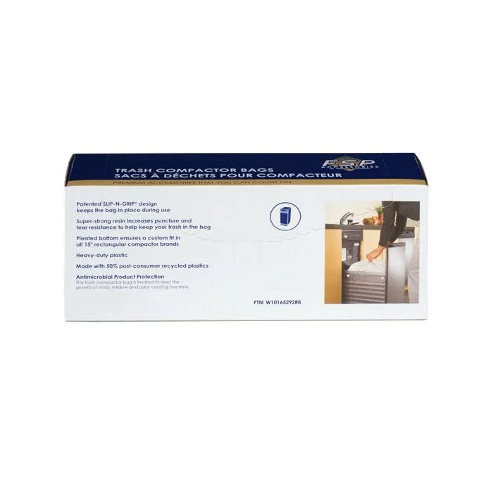 ✅OEM Whirlpool W10165292RB Trash Compactor Bags (8 Pack) NEW SEALED