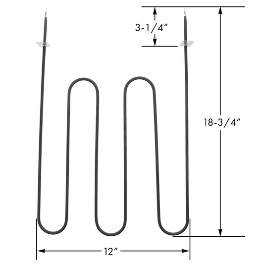 Broil Element for Frigidaire 316203301 316200600 B3301 CH3301 ERB3301