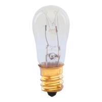 ERP 6-Watt S6 120V Indicator Lamp Candelabra Base Clear fits W10857122 AP5999271