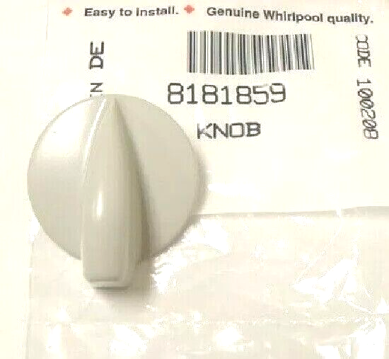 New Genuine OEM Whirlpool Washer Dryer Laundry Appliance Control Knob WP8181859