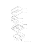 ✅OEM General Electric Refrigerator Snack Pan Rail WR72X31124