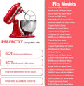 Stand Mixer Beater For KitchenAid 6 Qt