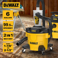 Dust Separator with 6 Gallon Poly Tank, 99.5% Efficiency Cyclone Dust Collector,