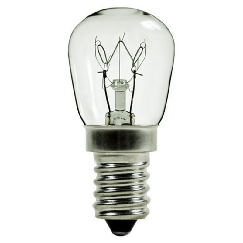15WPR/E14 Incandescent 15-Watt, European Based PRE Bulb, Clear 15-Watt. 120-Volt