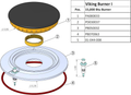 Genuine Viking PD030037 Retainer Ring Replacement Part PG20001