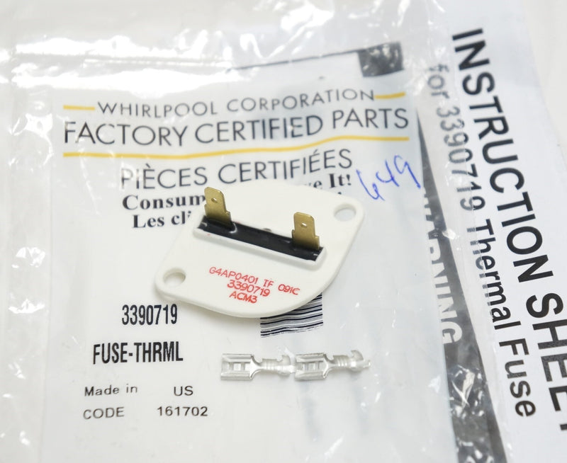✅OEM Whirlpool WP3390719 Dryer Thermal Fuse 3390719