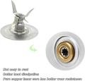 Oster Blender Ice Crusher Blade with Jar Base Cap & 2 Gaskets