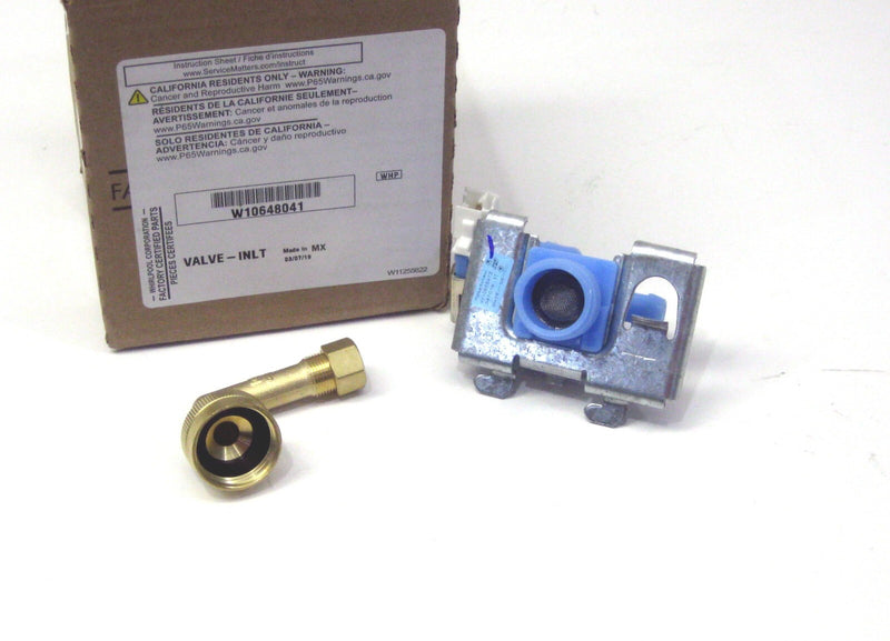 Whirlpool W10648041 Dishwasher Water Inlet Valve W10195048 W10195049 W10219505
