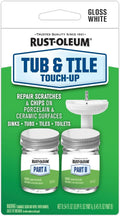 Rust-Oleum Tub & Tile Paint Specialty Kit Tub and Tile Touch Up, White 2 Pcs Set