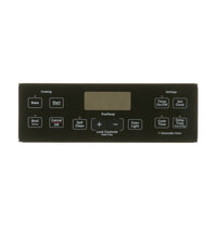GE WB07X24620 Range Oven Control Panel Overlay Trim - Front View - Genuine OEM Part