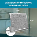 Microwave Grease Filter DE63-00666A Samsung Replacement Part Side View