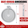 Range Radiant Surface Element DG47-00023A Samsung Replacement Part Side View