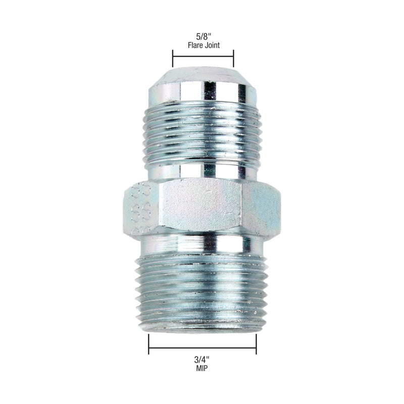 Appliance 5/8" Od Flare X 3/4" Mip (5Pk)Tappd 1/2" Fip Gas Flr Adpter – ERP GCF90-3041