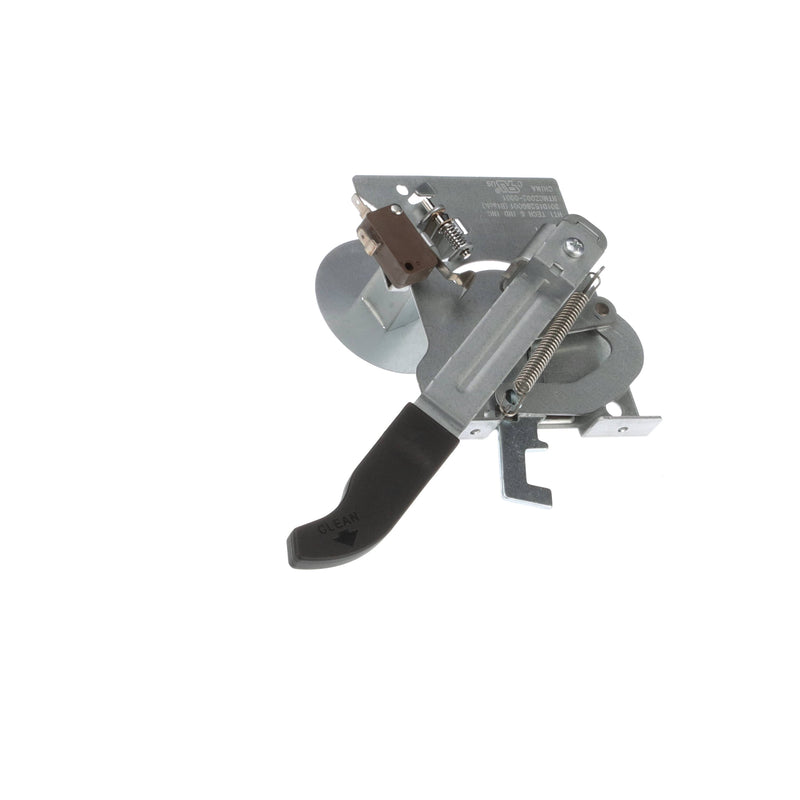 GE WB14X41386 Microwave Black Latch and Handle Assembly - Front View