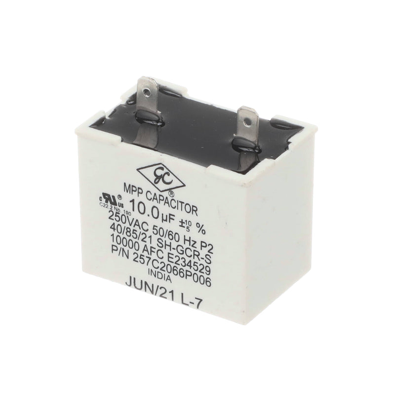 GE WR55X33686 Refrigerator 10 UF Run Capacitor - Front View