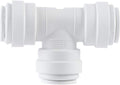 John Guest 1/4 in. Push-to-Connect Tee Fitting For: Water Filtration Systems