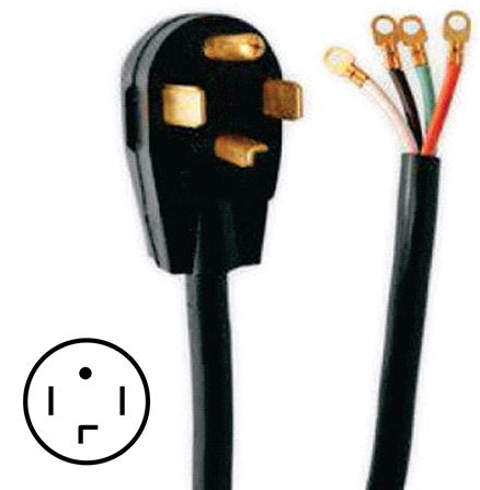 Dryer Power Cord 4-Prong 30A 5-Foot SDC4-30-5 ERP