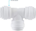 John Guest 1/4 in. Push-to-Connect Tee Fitting For: Water Filtration Systems