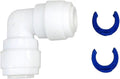 Conector de codo para línea de agua de refrigerador universal SPFE38 3/8 de pulgada ERSPFE38