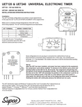 Refrigerator Electronic Defrost Timer Universal UET240 Adjustable defrost frequency 4 to 12 hours, time 10 to 35 minutes ERUET240