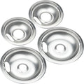 Range Drip Pan Set For: Whirlpool, Kenmore | DP8125, W10278125, WPW10196405, WPW10196406