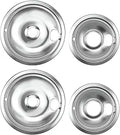 Range Drip Pan Set For: Whirlpool, Kenmore | DP8125, W10278125, WPW10196405, WPW10196406