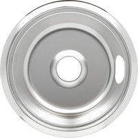 GE WB31X5011 8-Inch Chrome Drip Bowl for Electric Range - OEM Burner Pan