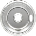 GE WB31X5011 8-Inch Chrome Drip Bowl for Electric Range - OEM Burner Pan