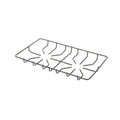 WPW10578251 Whirlpool Burner Grate Fits Maytag KitchenAid Back View